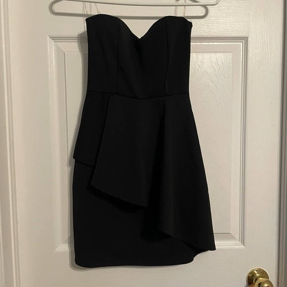 Eclipse black strapless mini dress - Picture 1 of 4